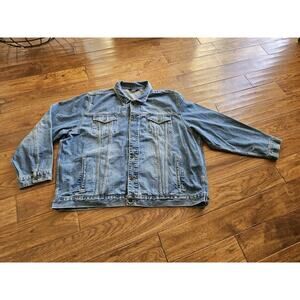 Polo Jeans Co. Ralph Lauren Vintage Trucker Denim Jean Jacket Men's 3XL Rare